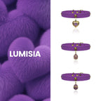 Royal Amethyst Crystal Leather Collar