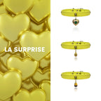 Vibrant Lemon Crystal Leather Collar
