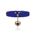 Klein Blue Crystal Leather Collar