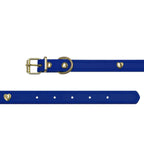 Klein Blue Crystal Leather Collar