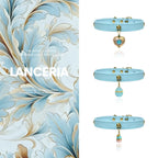 Lanceria Crystal Leather Collar