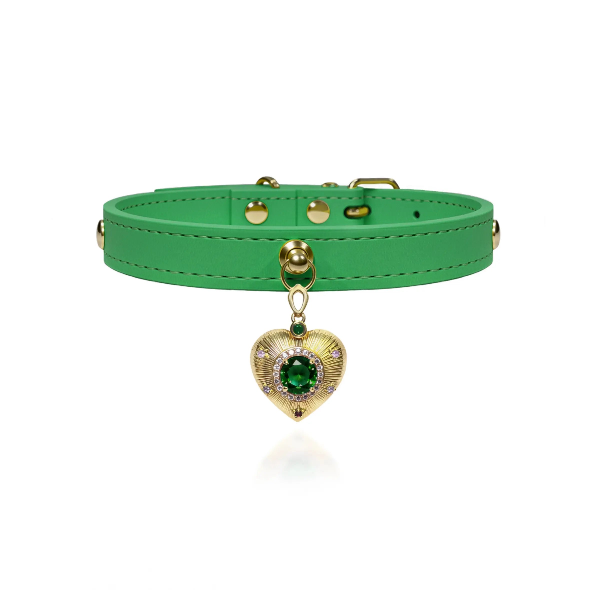 Forest Green Crystal Jewelry Collar