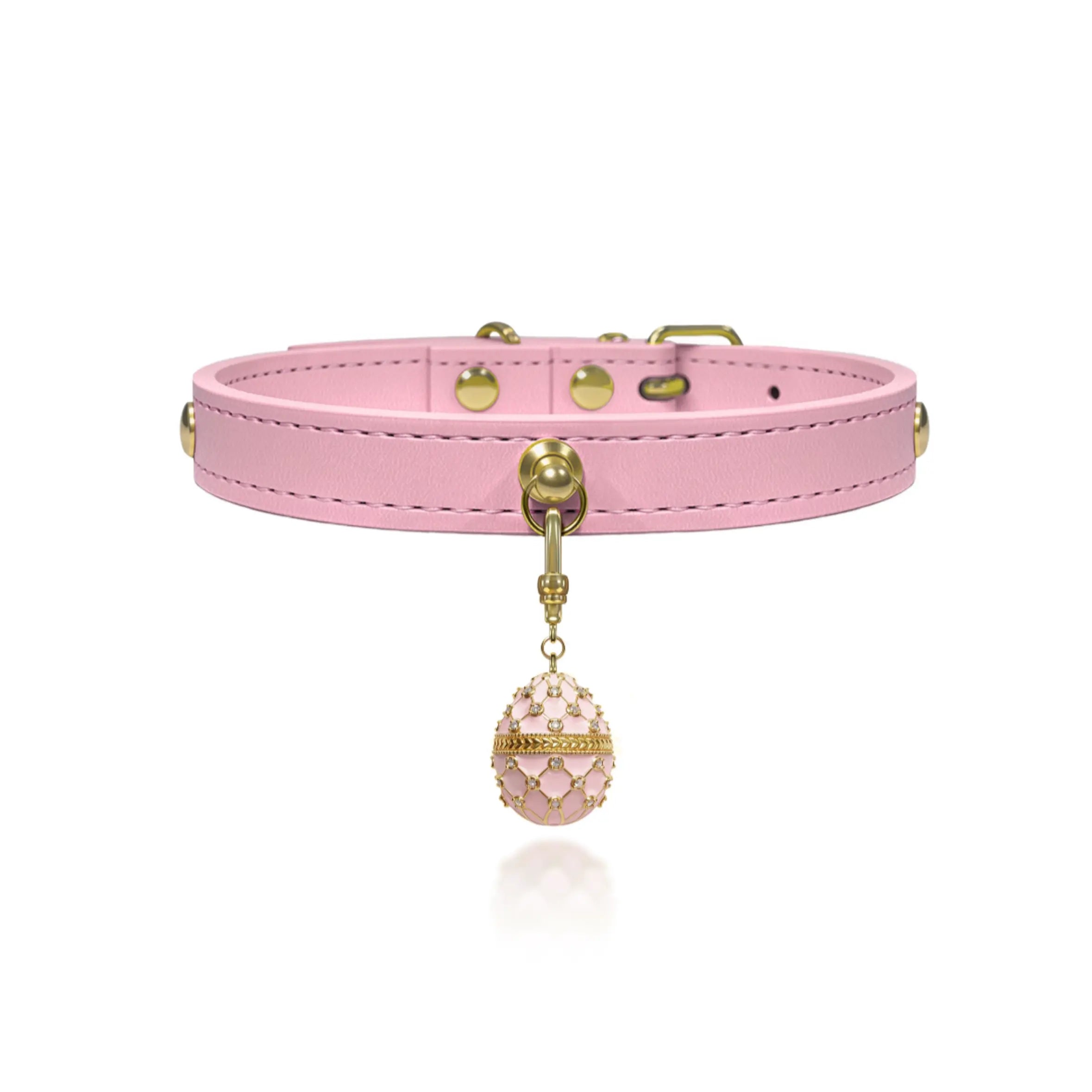 Creamy Pink Crystal Jewelry Collar