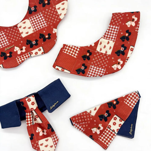 "American Vintage" Denim & Plaid Pet Bib Series
