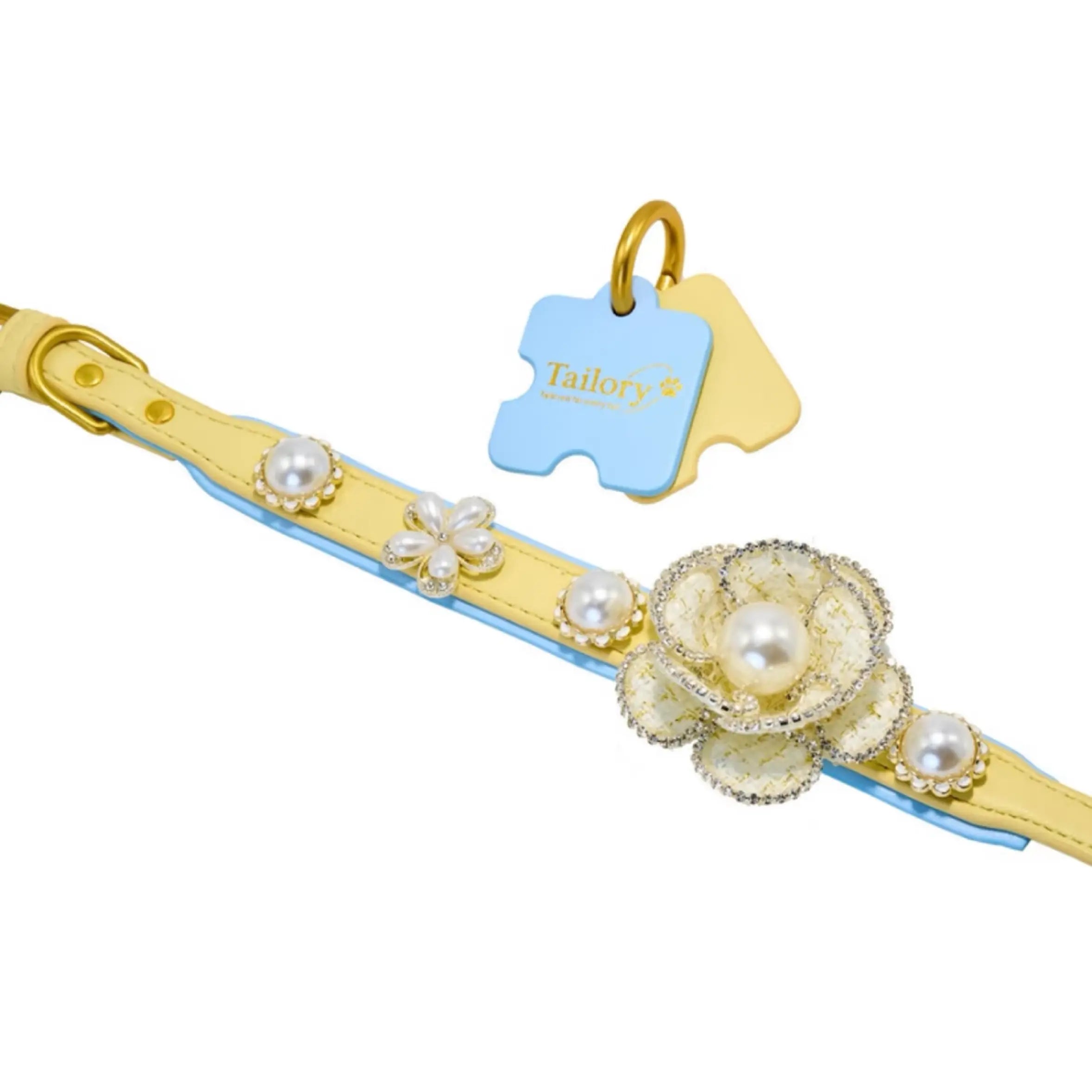 "Pure Camellia" Hand-crafted Pet Accessory