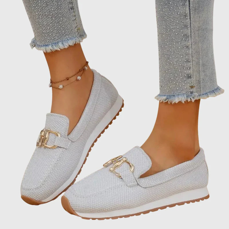 Woven Horsebit Slip-On Sneaker Loafer
