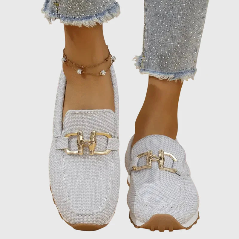 Woven Horsebit Slip-On Sneaker Loafer