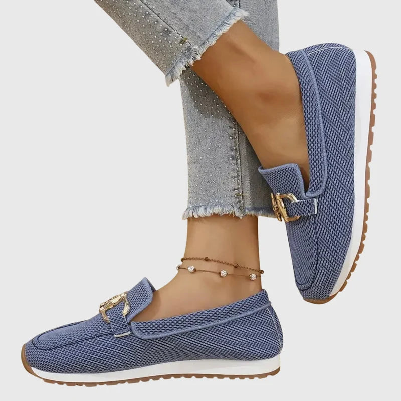 Woven Horsebit Slip-On Sneaker Loafer