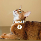 Star-Mark White Croc Pet Collar