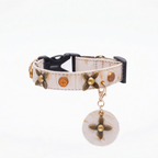 Star-Mark White Croc Pet Collar