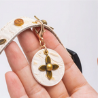 Star-Mark White Croc Pet Collar