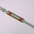 French Goatskin Mint Chocolate Pet Collar