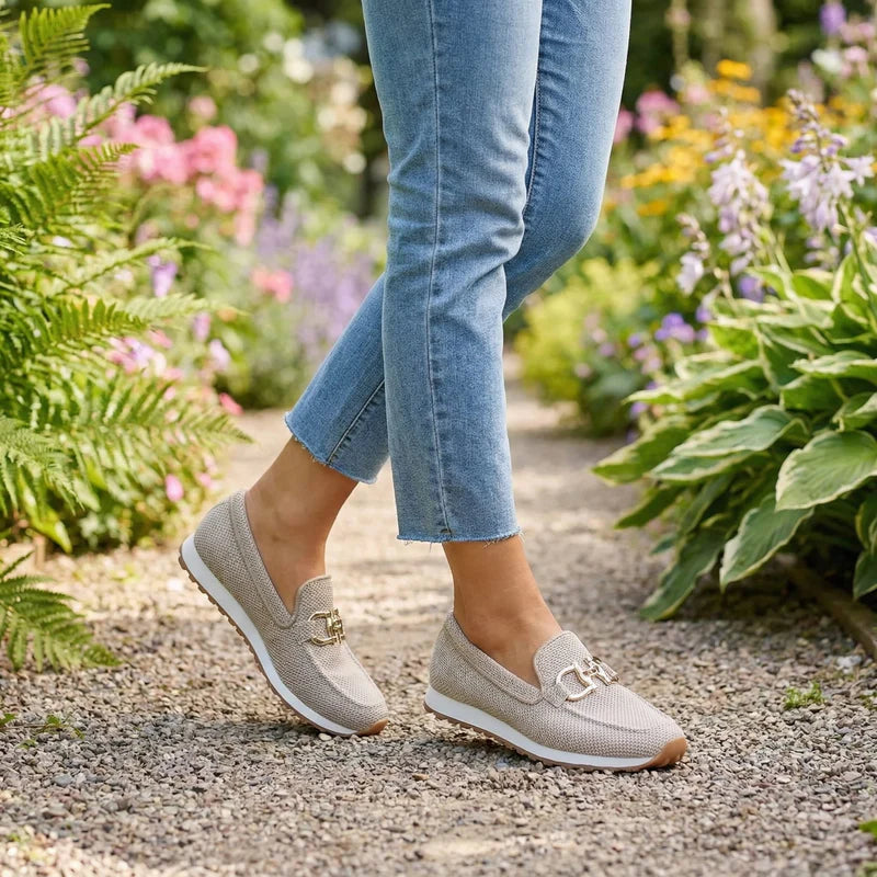 Woven Horsebit Slip-On Sneaker Loafer