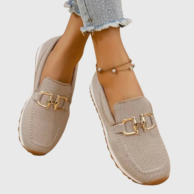 Woven Horsebit Slip-On Sneaker Loafer