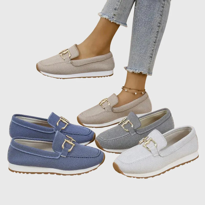 Woven Horsebit Slip-On Sneaker Loafer