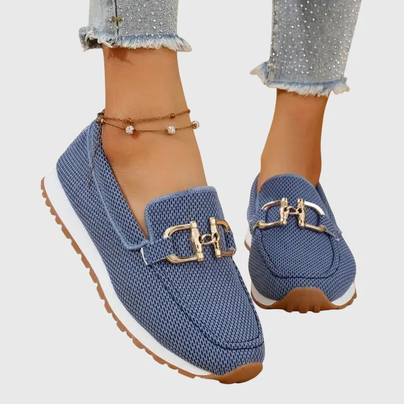 Woven Horsebit Slip-On Sneaker Loafer