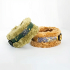 2-in-1 Detachable Autumn Whispers Plush Leather Collar