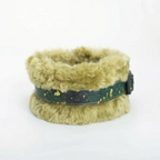 2-in-1 Detachable Autumn Whispers Plush Leather Collar
