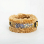 2-in-1 Detachable Autumn Whispers Plush Leather Collar