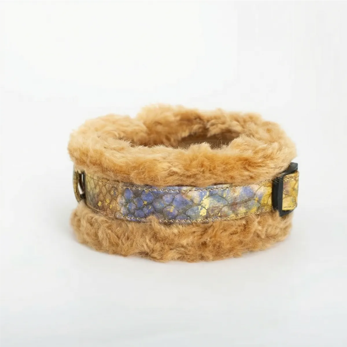 2-in-1 Detachable Autumn Whispers Plush Leather Collar