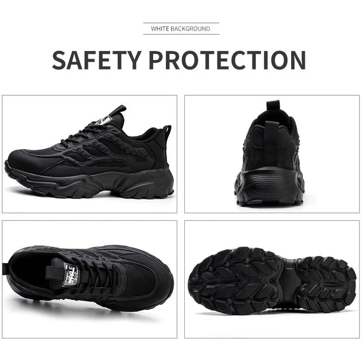 Men's Steel Toe Slip-Resistant Safety Shoes