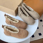Suede Shearling-Lined Ultra Mini Boot