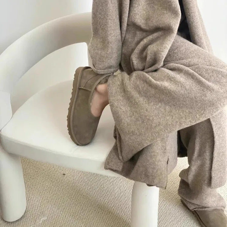 Suede Shearling-Lined Ultra Mini Boot