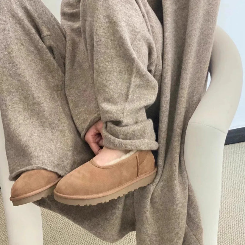 Suede Shearling-Lined Ultra Mini Boot