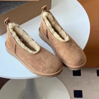 Suede Shearling-Lined Ultra Mini Boot