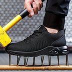 Men's Black Safety Work Shoes | Lightweight